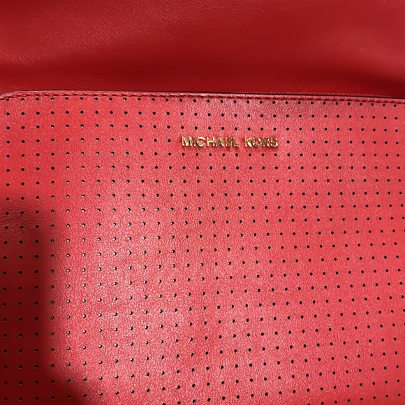 NWT Michael Kors bright red backpack - Picture 4 of 16